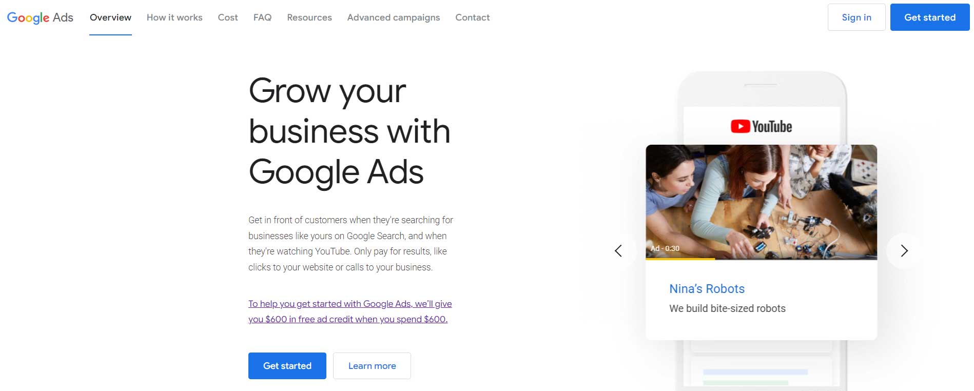 google ads - starting out